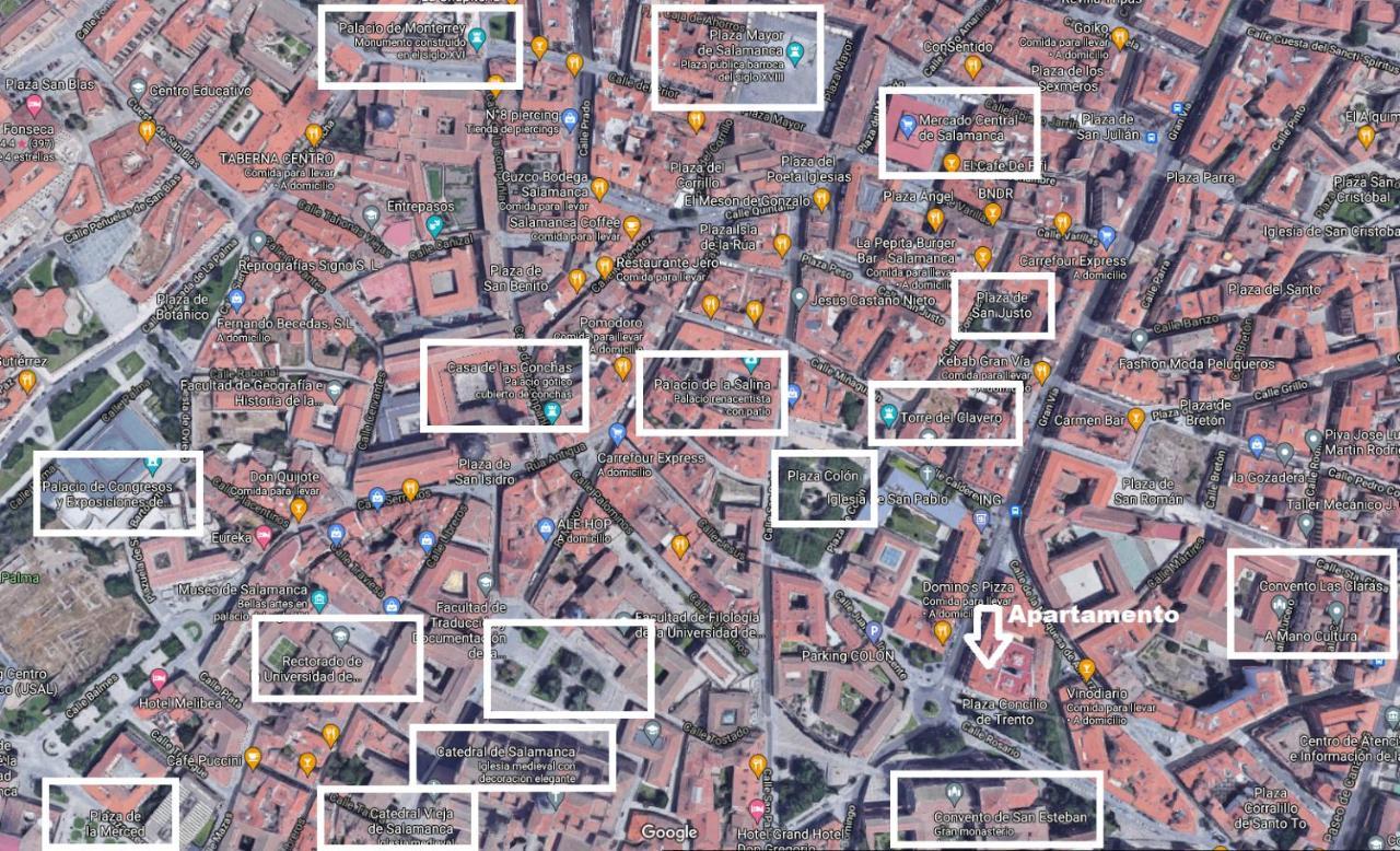 Estupendo Piso De 2 Dormitorios En La Gran Via. A/A. Wifi. Salamanca Esterno foto